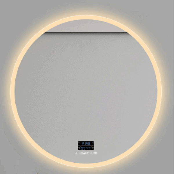 Pasqyrë me Touch Rrethore 80cm  me led anësore (3 colors antifog)