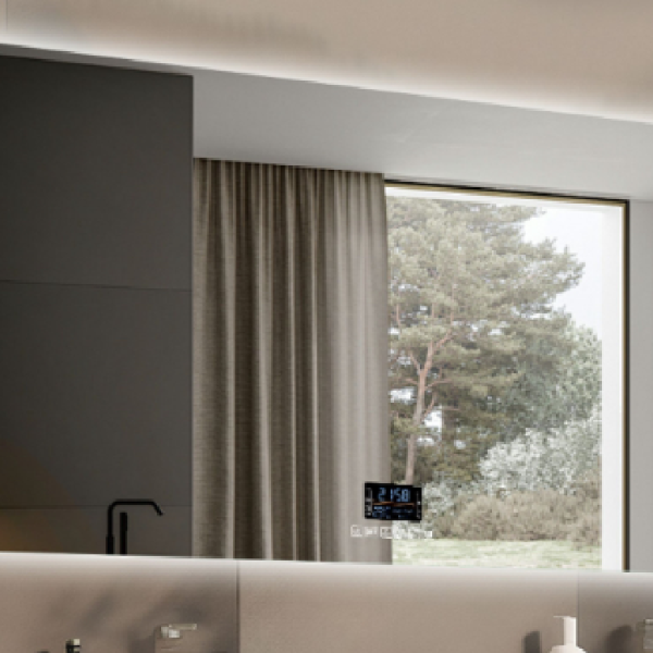 Pasqyrë Katrore me LED 60x80 cm – 3 Ngjyra, Antifog